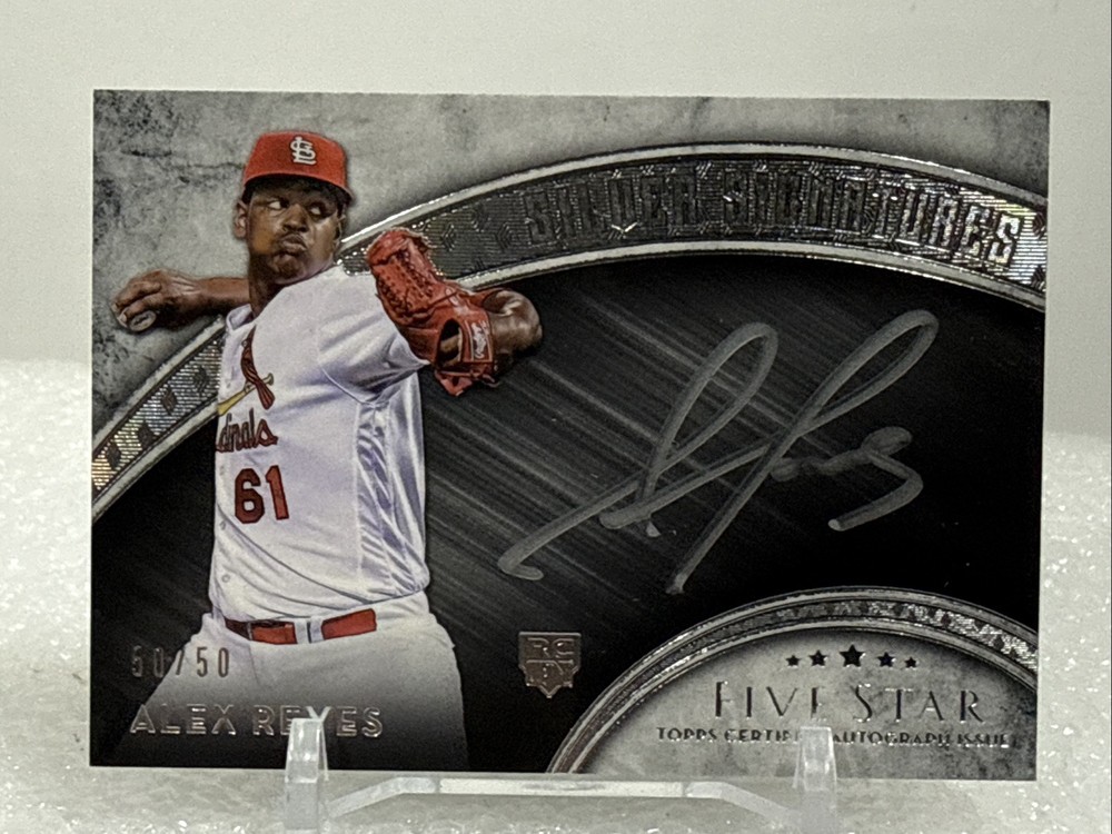 2017 Topps Five Star Silver Signatures AUTO - Alex Reyes 50/50 bookend 1/1
