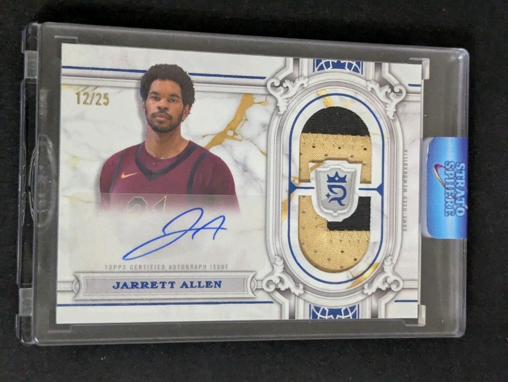 2023-24 Topps Royalty Regalia Jarrett Allen Cavaliers Blue Auto Patch /25
