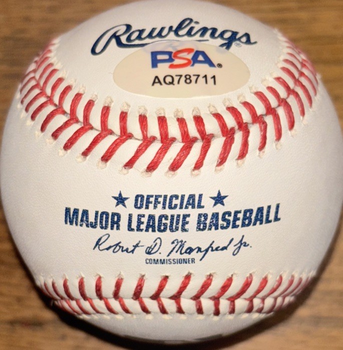 Al Michaels Signed Official Major League Baseball Autograph PSA/DNA COA HOF 21 view 2
