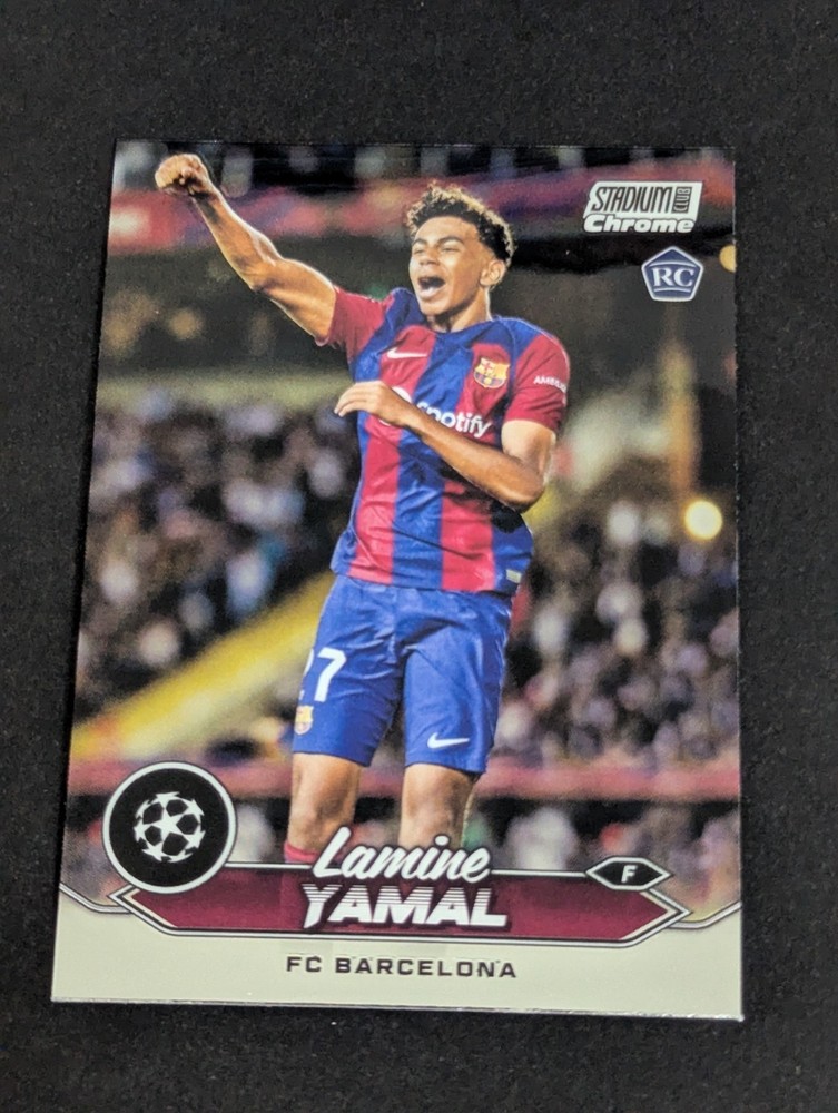 Lamine Yamal 2023-24 Topps Stadium Club Chrome Rookie RC #27