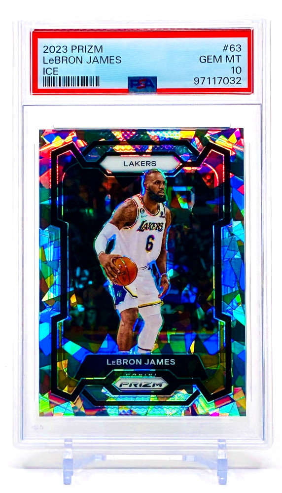 2023-24 Panini Prizm LeBron James Ice Prizm SP PSA 10 - LA Lakers