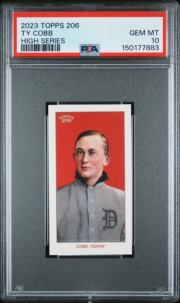 2023 TOPPS 206 HIGH SERIES TY COBB PSA 10