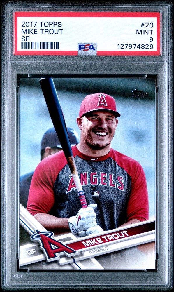 2017 TOPPS SP #20 MIKE TROUT PSA 9