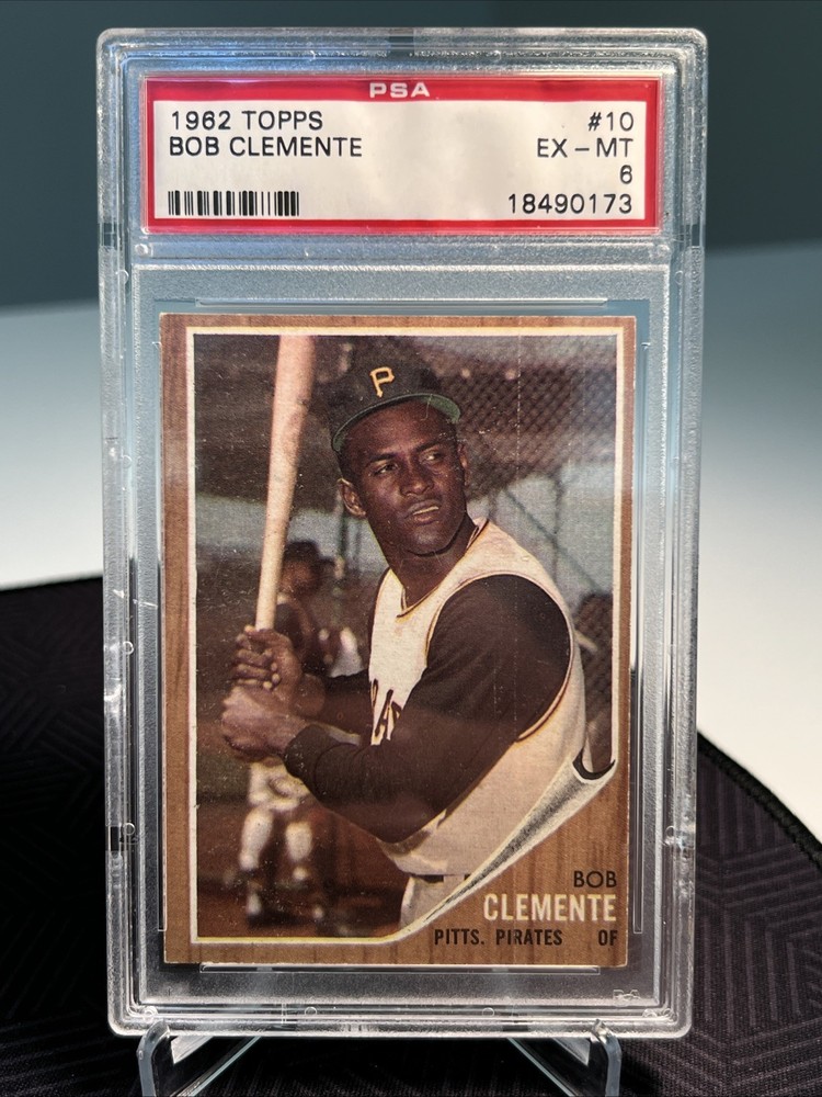 1962 Topps #10 BOB CLEMENTE PSA 6! 