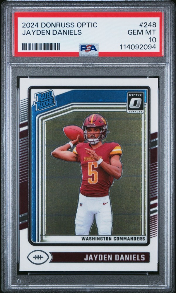 2024 Panini Donruss Optic - Rated Rookie Jayden Daniels #248 (RC) PSA 10
