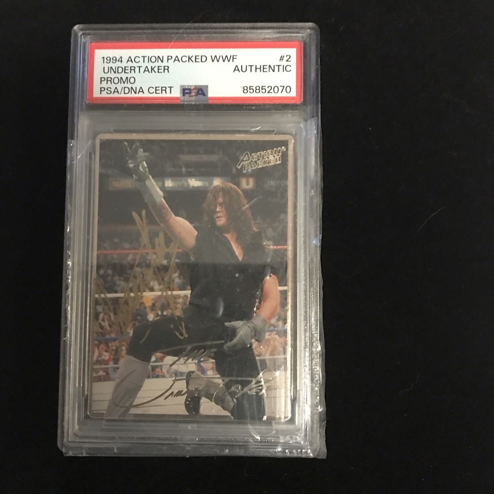 Undertaker 1994 Action Packed #2 WWF WWE Autograph PSA Certified Authentic
