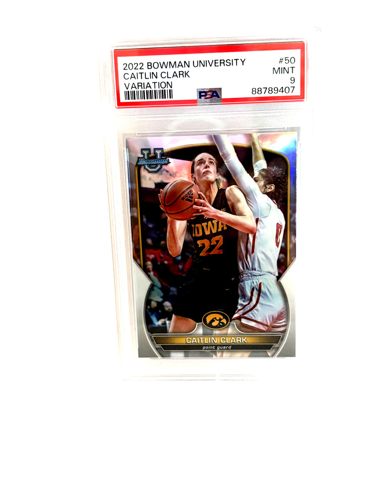 2022-23 Bowman University Chrome - Image Variation Caitlin Clark #50 (RC) PSA 9