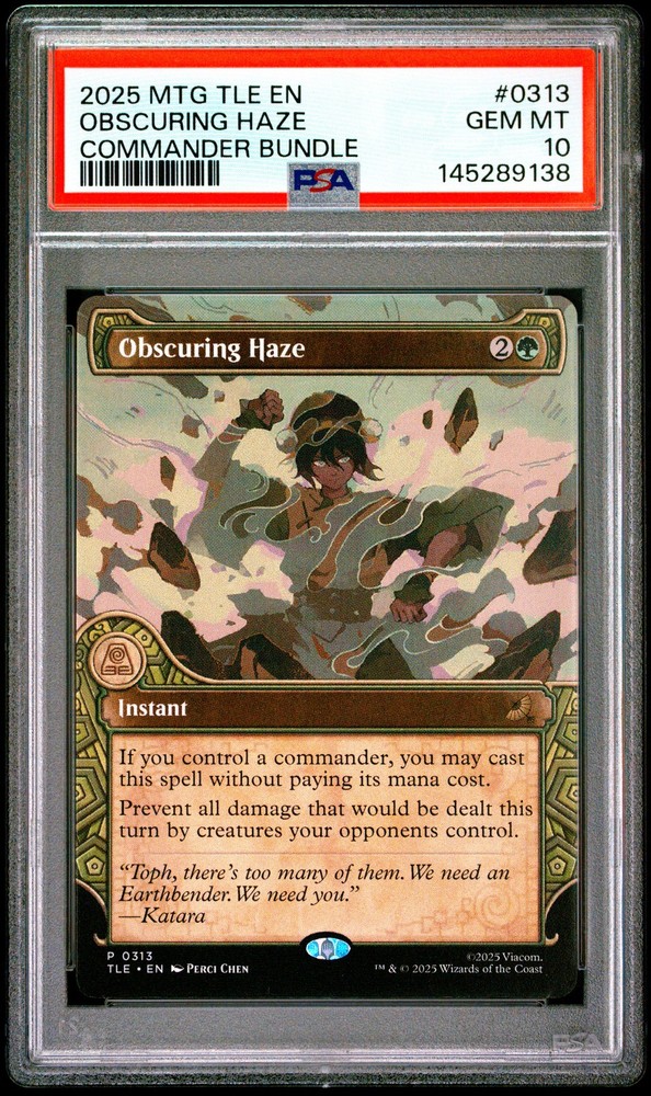 2025 MTG AVATAR: THE LAST AIRBENDER ETERNAL #0313 OBSCURING HAZE PSA 10