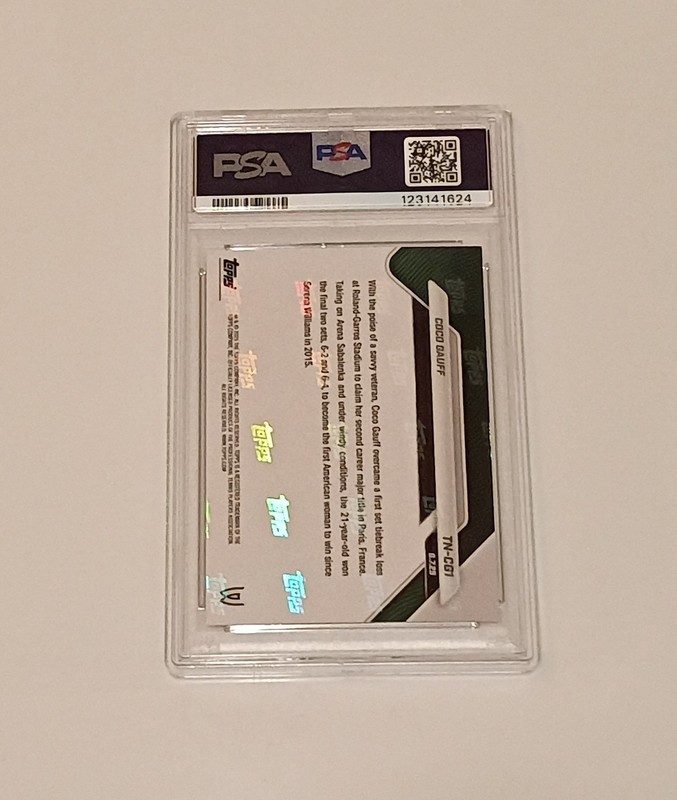 Coco Gauff,2025 Topps Now Tennis #CG1..PSA 10 💎 view 2