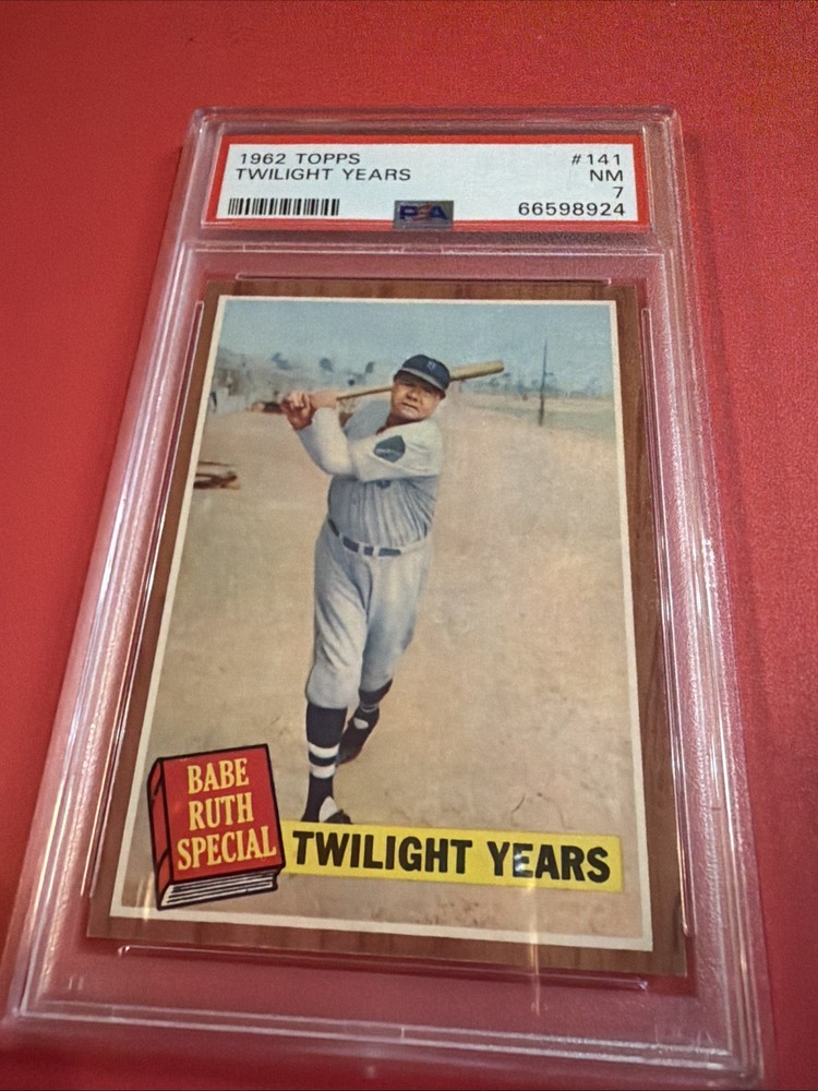 1962 Topps #141 Babe Ruth PSA 7 Boston Braves Twilight Years Yankees HOF