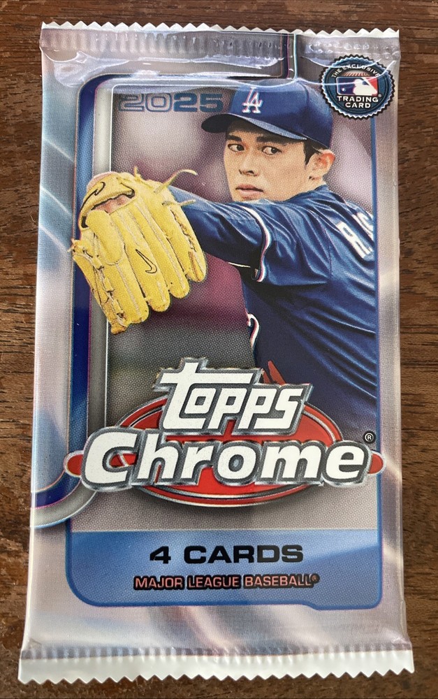 2025 Topps Chrome Baseball Guaranteed (Gold Ref Refractor Auto /50) Hot Pack