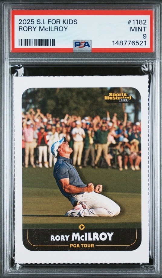 Rory Mcllroy Rare 2025 Sports Illustrated Kids SI Masters Pic Grand Slam PSA 9