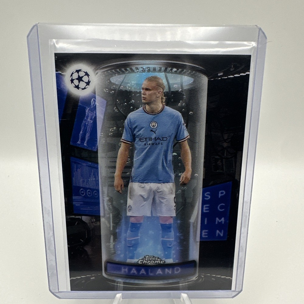 2023 Topps Chrome UEFA UCL Erling Haaland Specimen #S-2 S2 Manchester City ⭐️