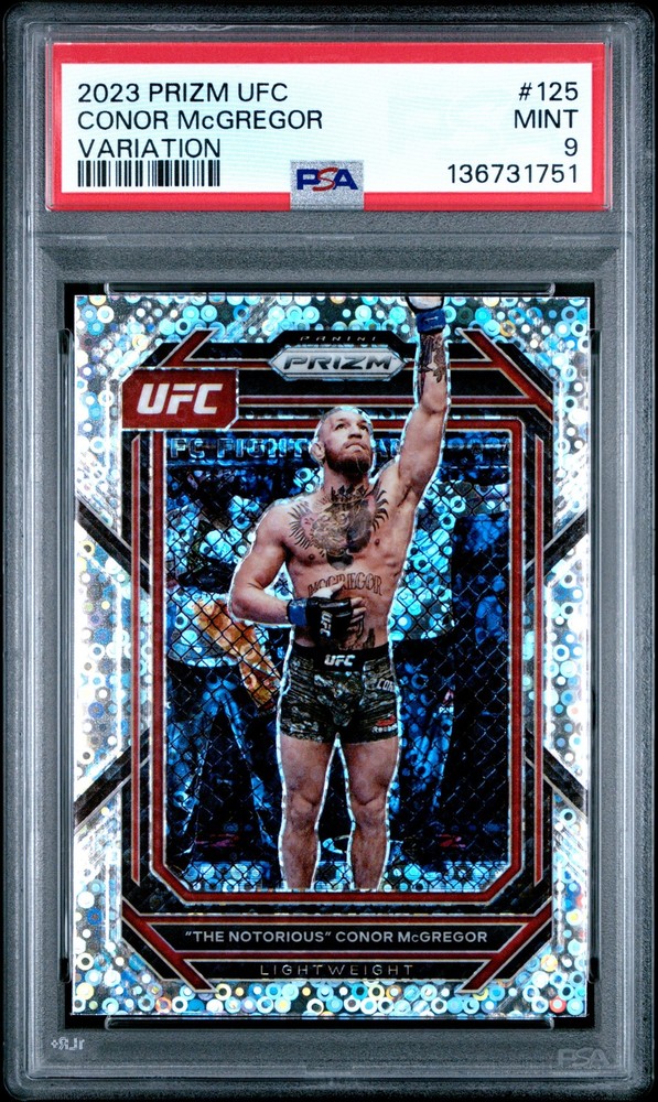 2023 PANINI PRIZM UFC VARIATION #125 CONOR MCGREGOR PSA 9