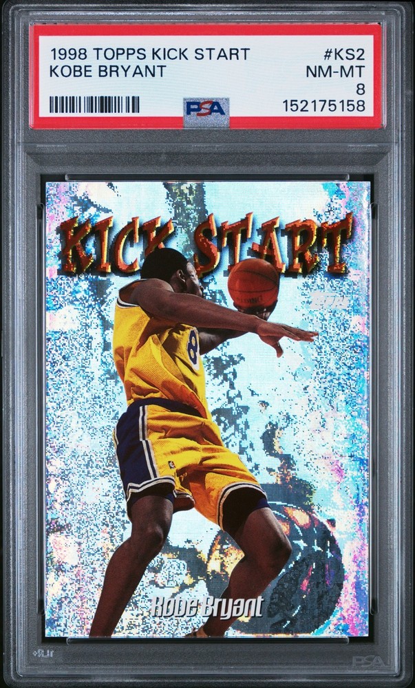 1998 TOPPS KICK START KOBE BRYANT PSA 8 #KS2 Lakers
