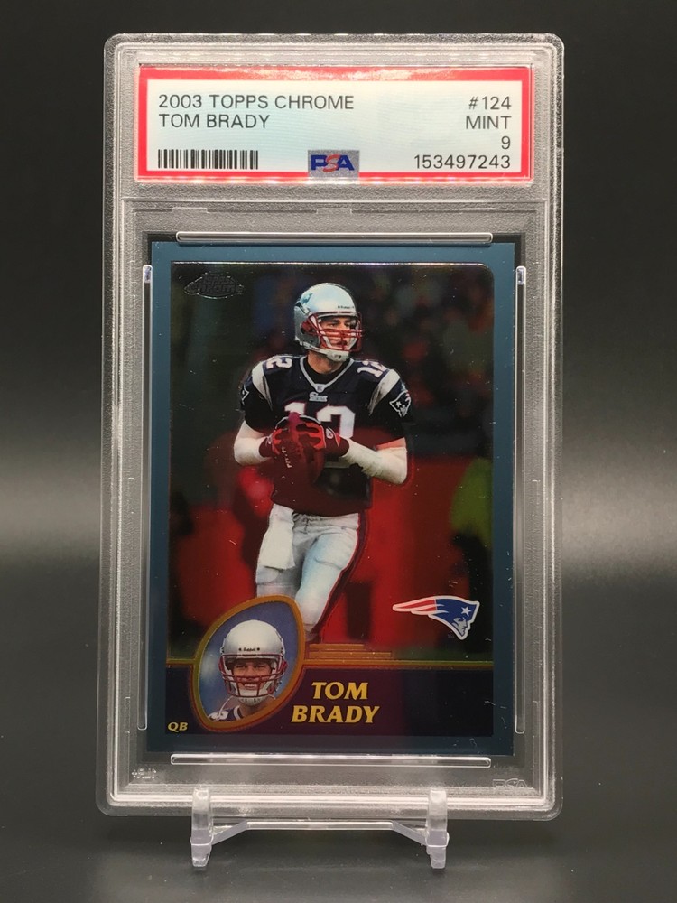 2003 Topps Chrome Tom Brady #124 MINT PSA 9 Patriots