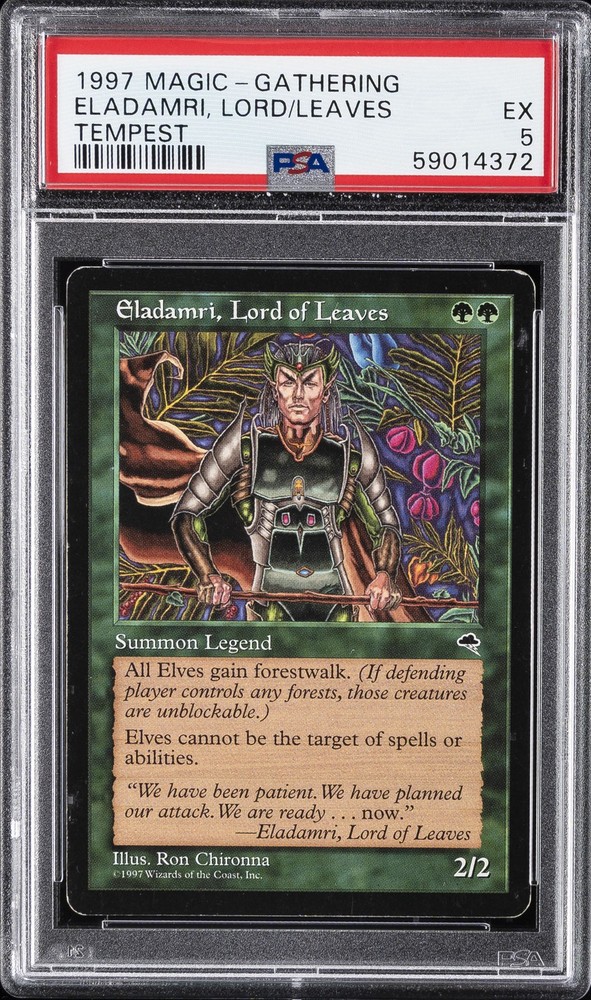 1997 MTG TEMPEST ELADAMRI, LORD OF LEAVES PSA 5