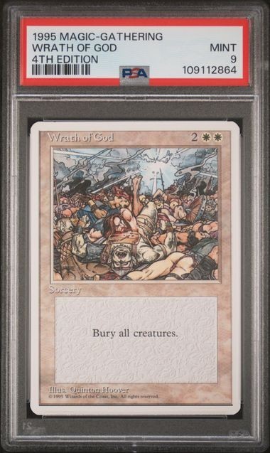 PSA 9 MTG Magic the Gathering Revised Wrath of God PSA MINT 9