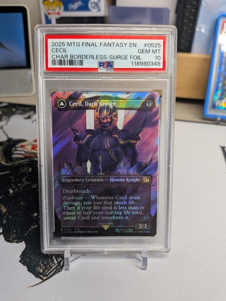PSA 10 MTG FINAL FANTASY SURGE CECIL, DARK KNIGHT/CECIL, REDEEMED PALADIN 0525