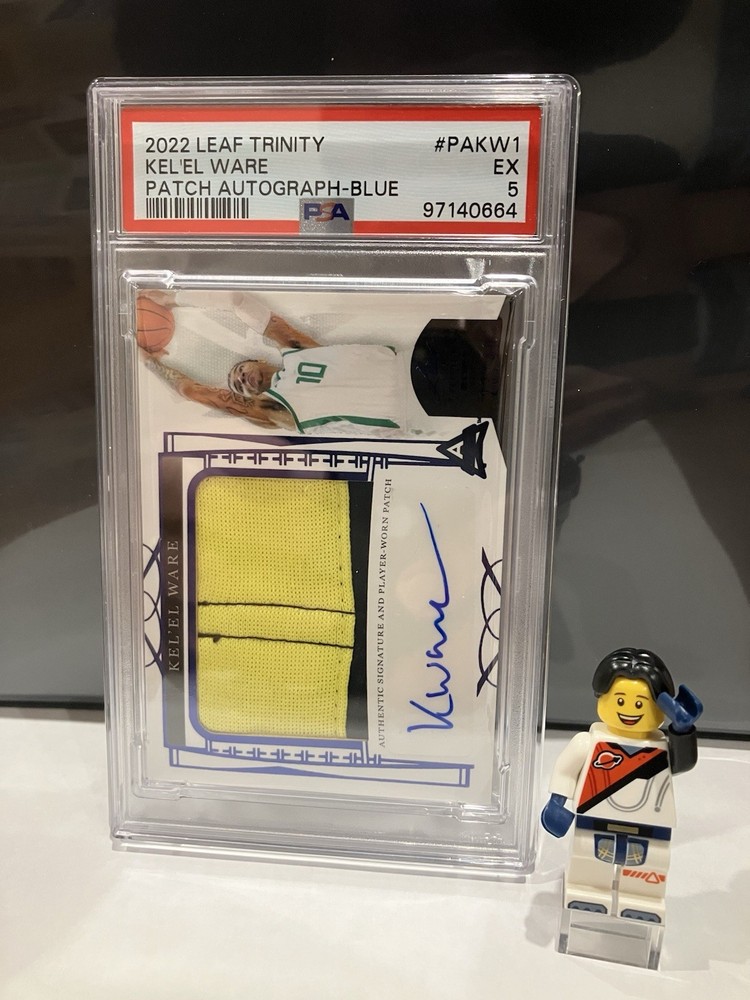 Signed Leaf Kel’el Ware Card With Game Worn Patch PSA Encapsulated Very Unique