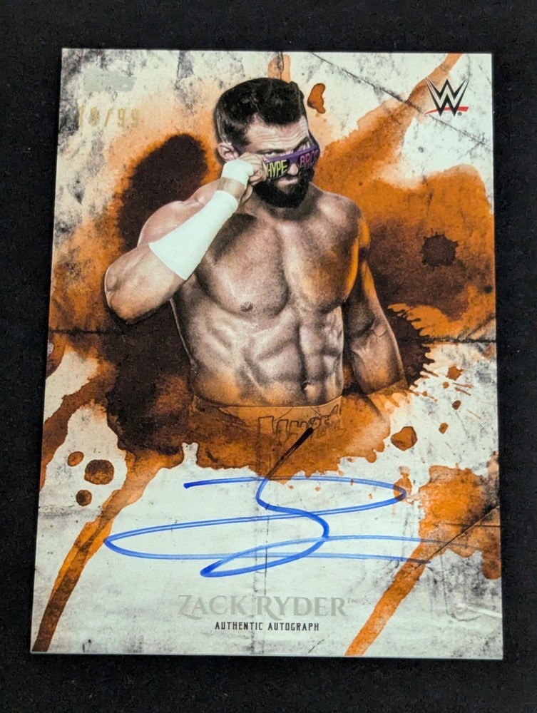 2018 Topps WWE Undisputed Auto Zack Ryder Orange /99 