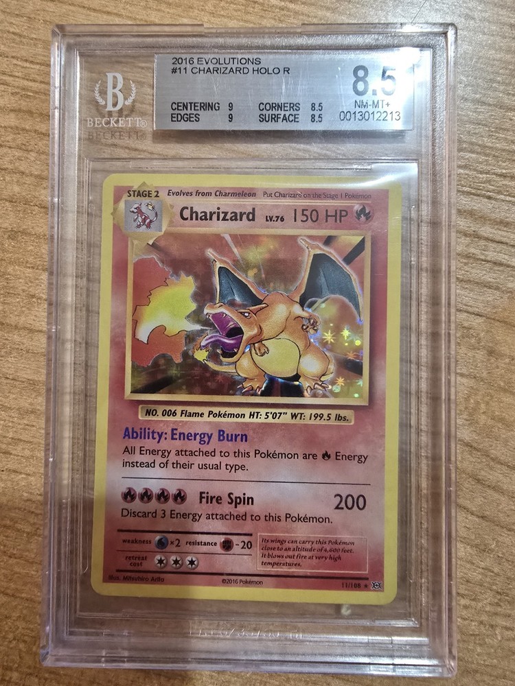 Charizard #11/108 XY Evolutions Holo (2016) - BGS 8.5 Graded - Pokemon TCG