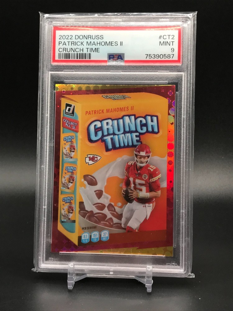 2022 Donruss Patrick Mahomes Crunch Time PSA 9 Kansas City Chiefs QB