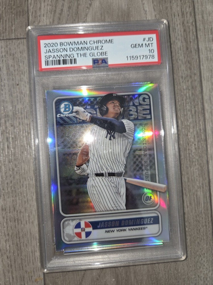 2020 Bowman Jasson Dominguez Spanning the Globe PSA 10 view 1