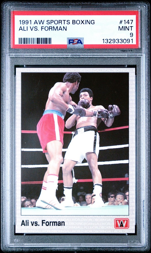 1991 AW SPORTS BOXING #147 ALI VS. FORMAN PSA 9