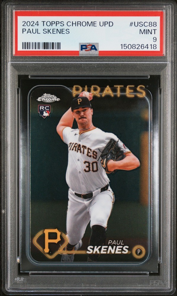 2024 TOPPS CHROME UPDATE #USC88 PAUL SKENES PSA 9