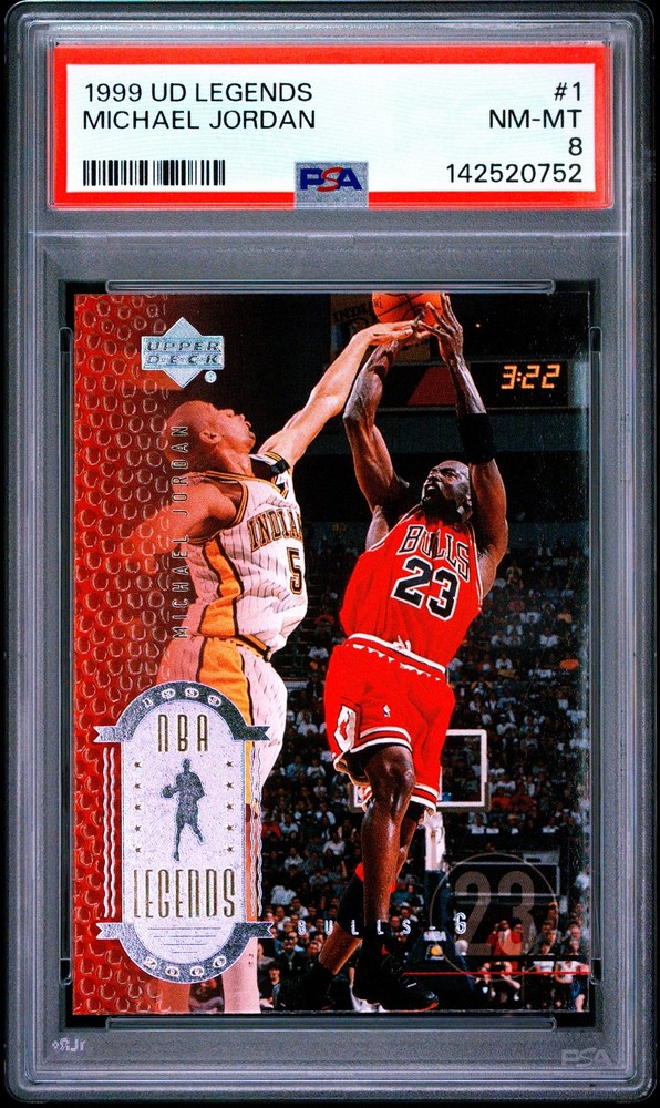 1999 UD LEGENDS #1 MICHAEL JORDAN PSA 8