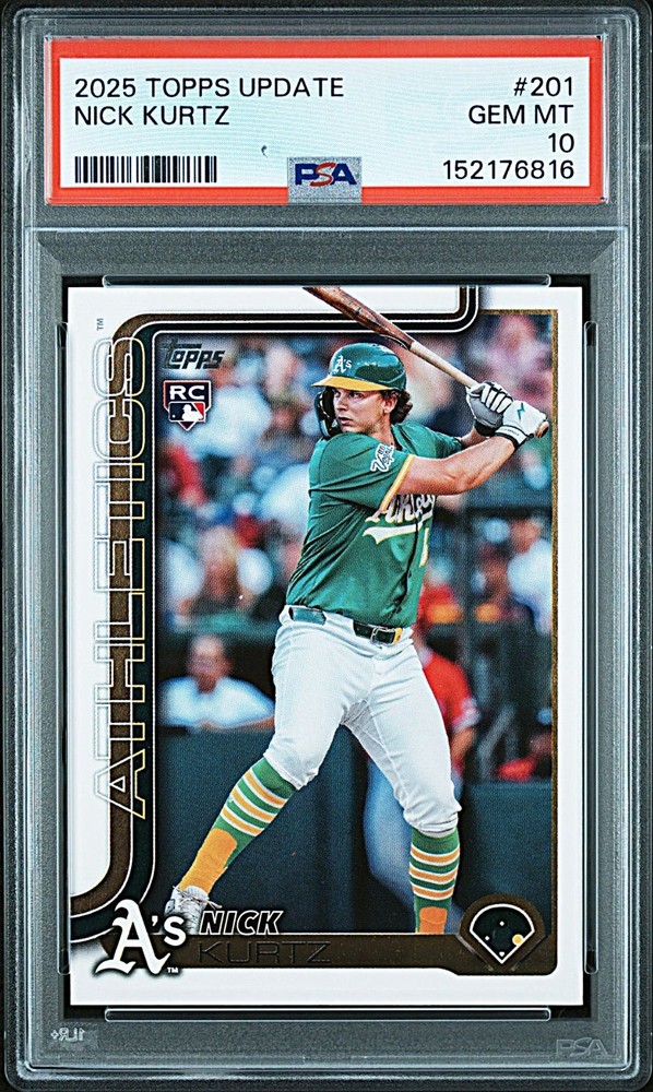 2025 Topps Update Nick Kurtz Rookie Card #US201!  PSA 10!