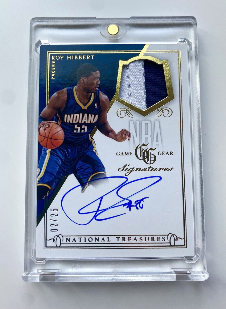 2013-14 Panini National Treasures ROY HIBBERT on Card Auto Patch #/25