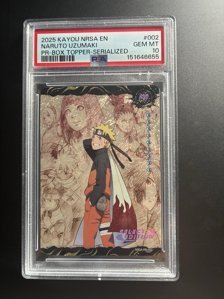 (1) PSA 10 Kayou 2025 Naruto Uzumaki NRSA-Chapter Jin PR-US Exclusive 814/999
