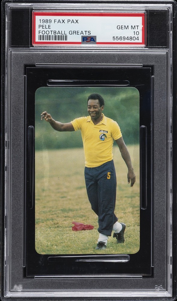 1988 FAX PAX FOOTBALL GREATS PELE PSA 10