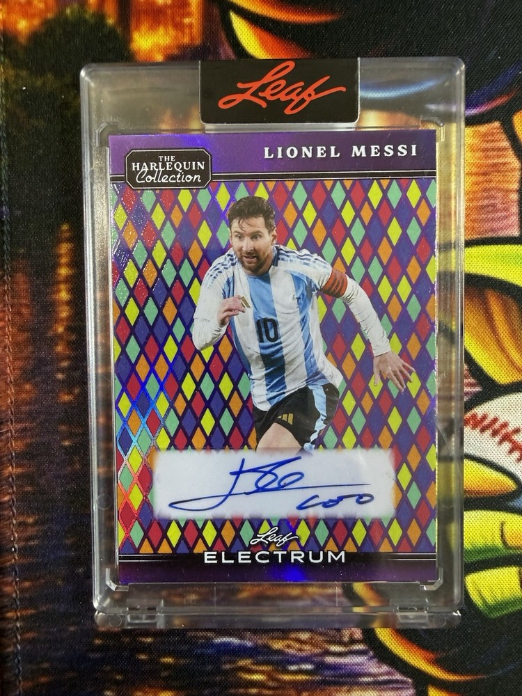 2025 Leaf Electrum Harley Quinn Collection Lionel Messi 1/1 Auto