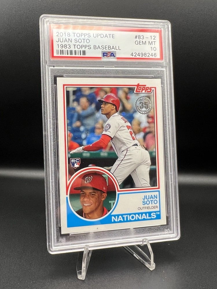 2018 Topps Update Juan Soto Rookie #83-12 1983 Design PSA 10 