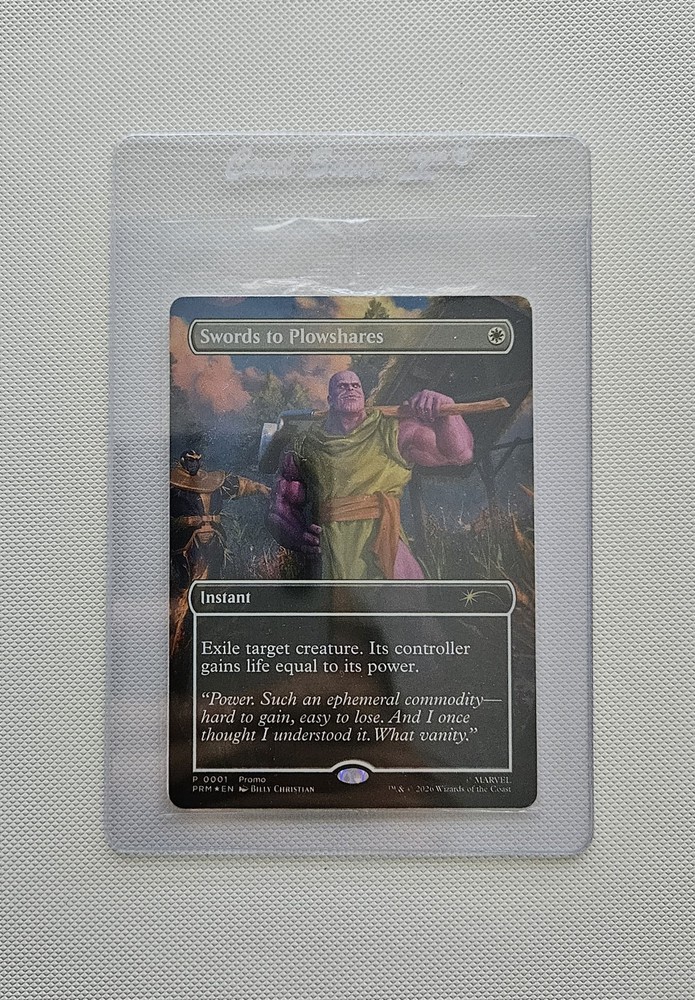 THANOS Magic the Gathering PSA Magazine Promo Swords to Plowshares Marvel