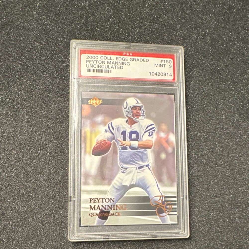 Collector's Edge 2000 Graded Peyton Manning #150 Uncirculated PSA 9 /5000 Colts