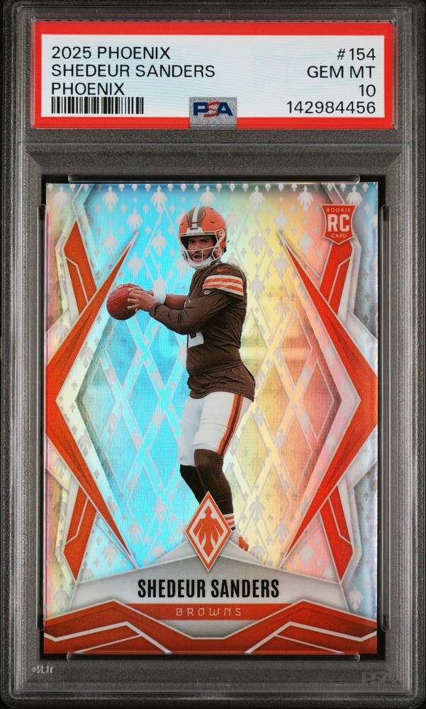 2025 PANINI PHOENIX PHOENIX #154 SHEDEUR SANDERS ROOKIE RC /149 PSA 10
