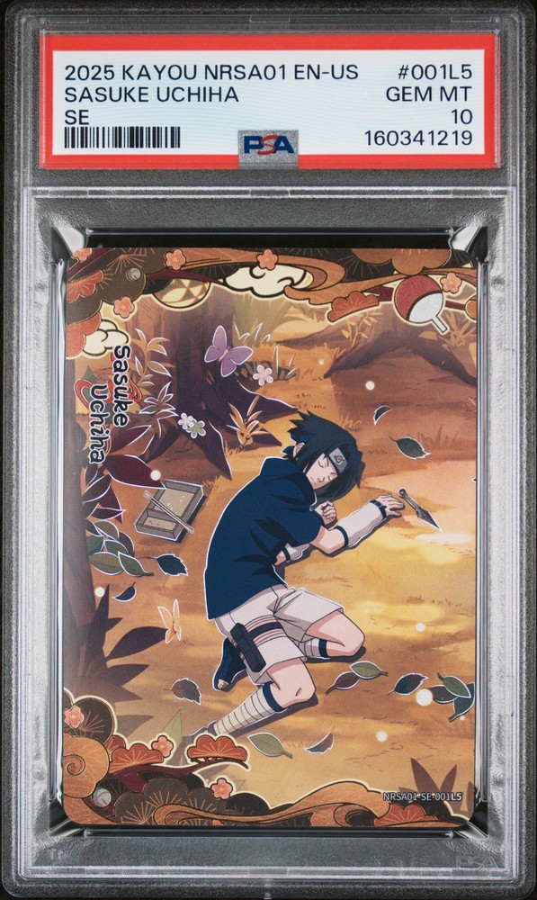 2025 KAYOU NARUTO SMRITI COLLECTIBLE CARD NRSA01 SASUKE UCHIHA PSA 10
