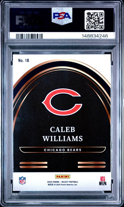 2024 PANINI SELECT SELECT FUTURE #18 CALEB WILLIAMS PSA 9 view 2