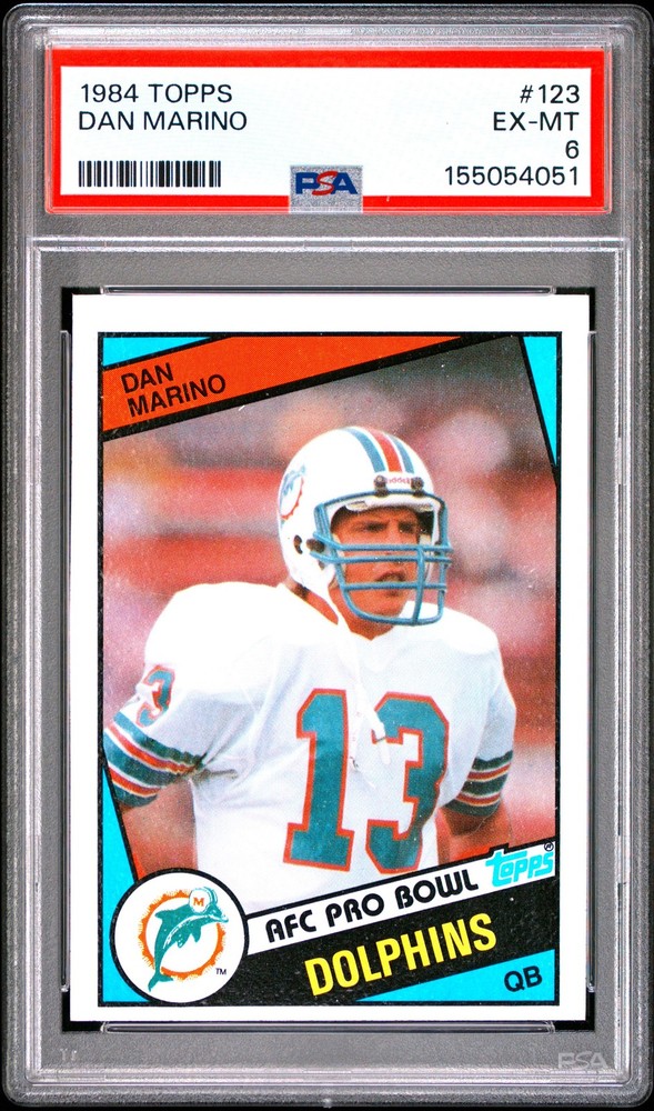 1984 TOPPS #123 DAN MARINO ROOKIE RC PSA 6
