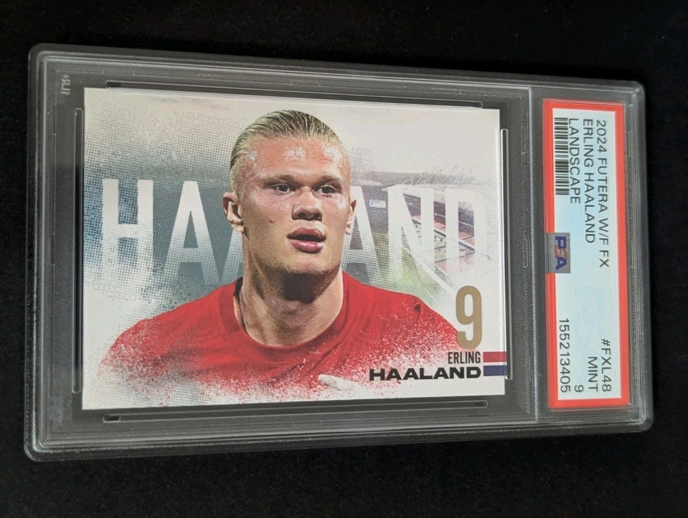 2024 Futera FX Erling Haaland #Fxl048 PSA 9 Pop 1 None Higher