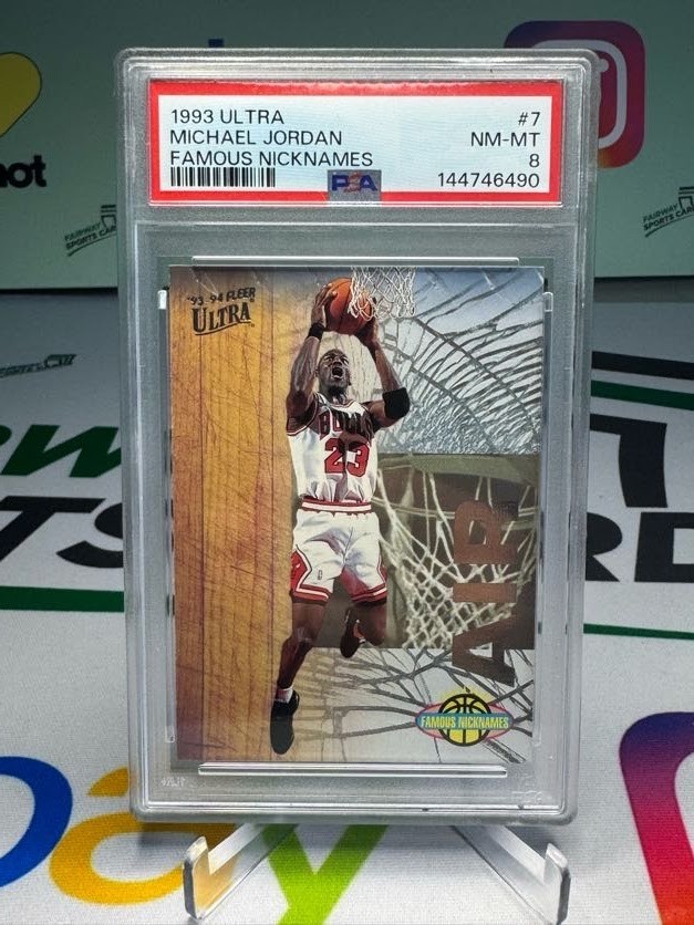 1993-94 Ultra Michael Jordan #7 Famous Nicknames PSA 8 - Chicago Bulls