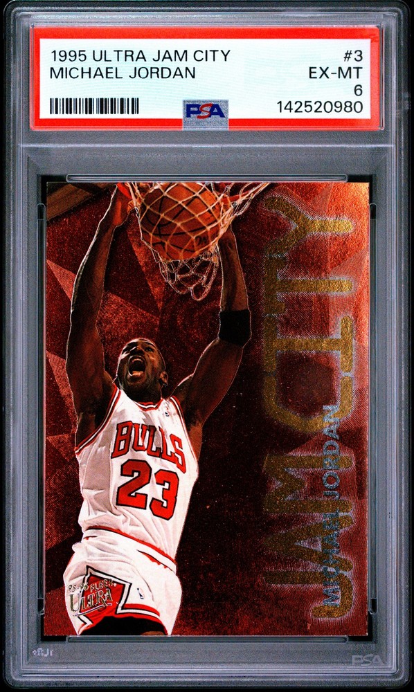 1995 ULTRA JAM CITY #3 MICHAEL JORDAN PSA 6
