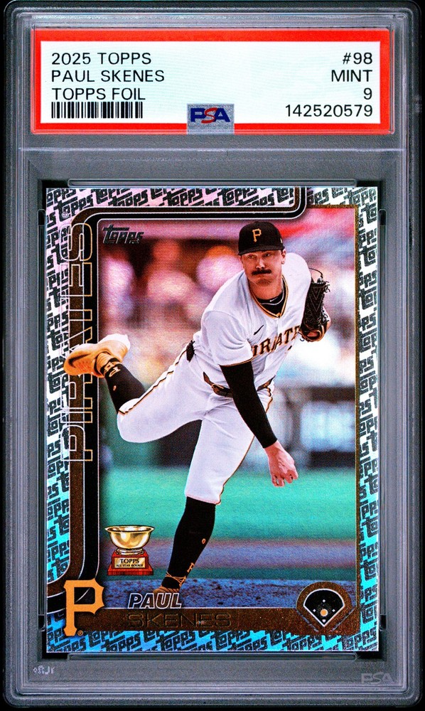 2025 TOPPS TOPPS FOIL #98 PAUL SKENES PSA 9