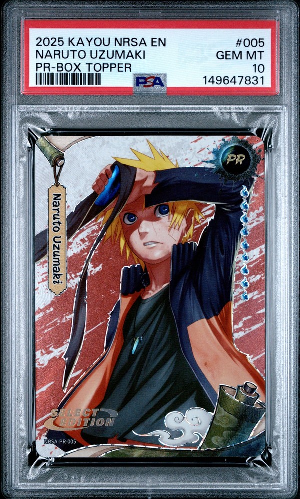 2025 US EXCLUSIVE-BOX TOPPER #005 NARUTO UZUMAKI PSA 10