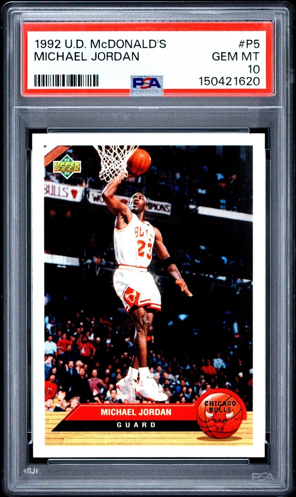 1992 UD MCDONALD'S #P5 MICHAEL JORDAN PSA 10