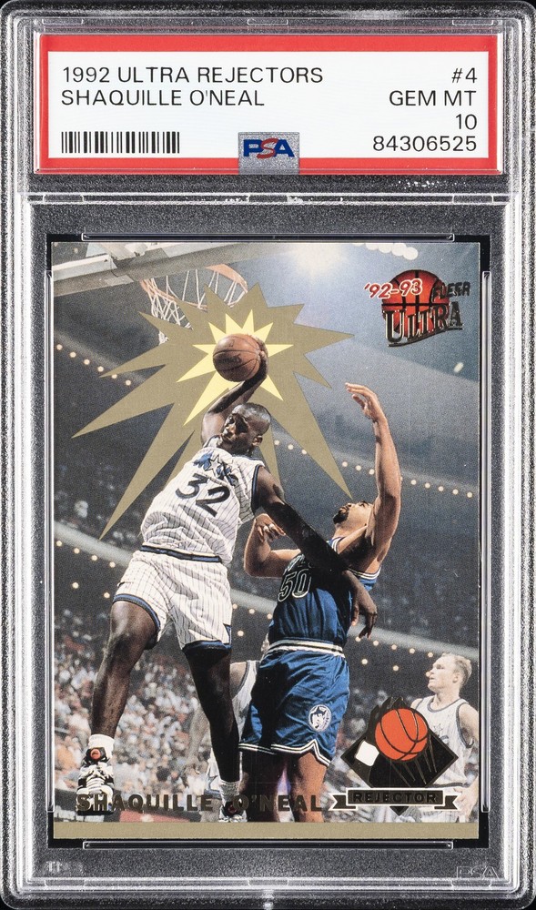 1992 FLEER ULTRA REJECTORS #4 SHAQUILLE O'NEAL PSA 10
